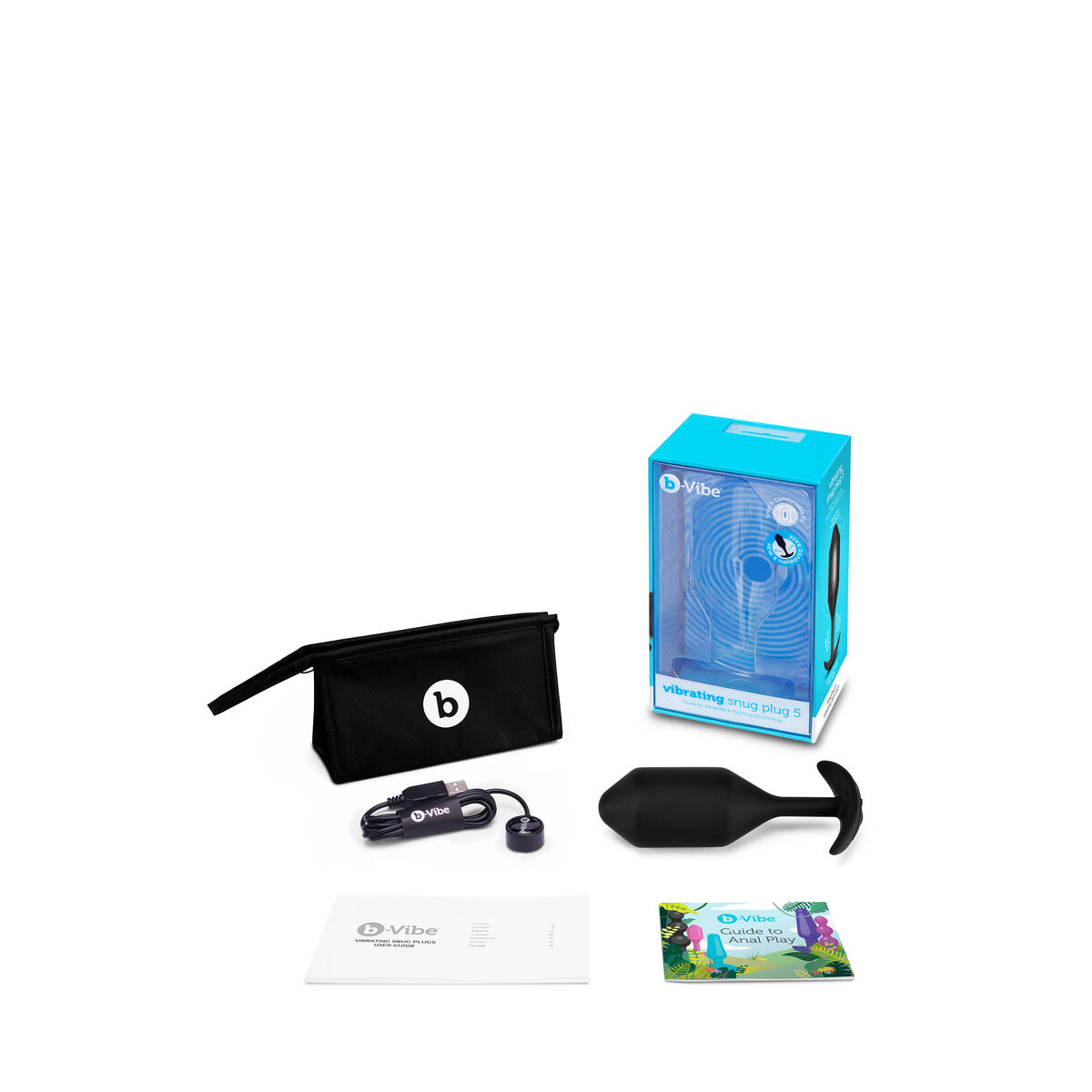 Analni Čep B-Vibe Vibrating XXL Black Crna